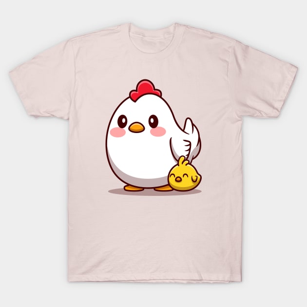 Hen with Chick T-Shirt by Catalyst Labs